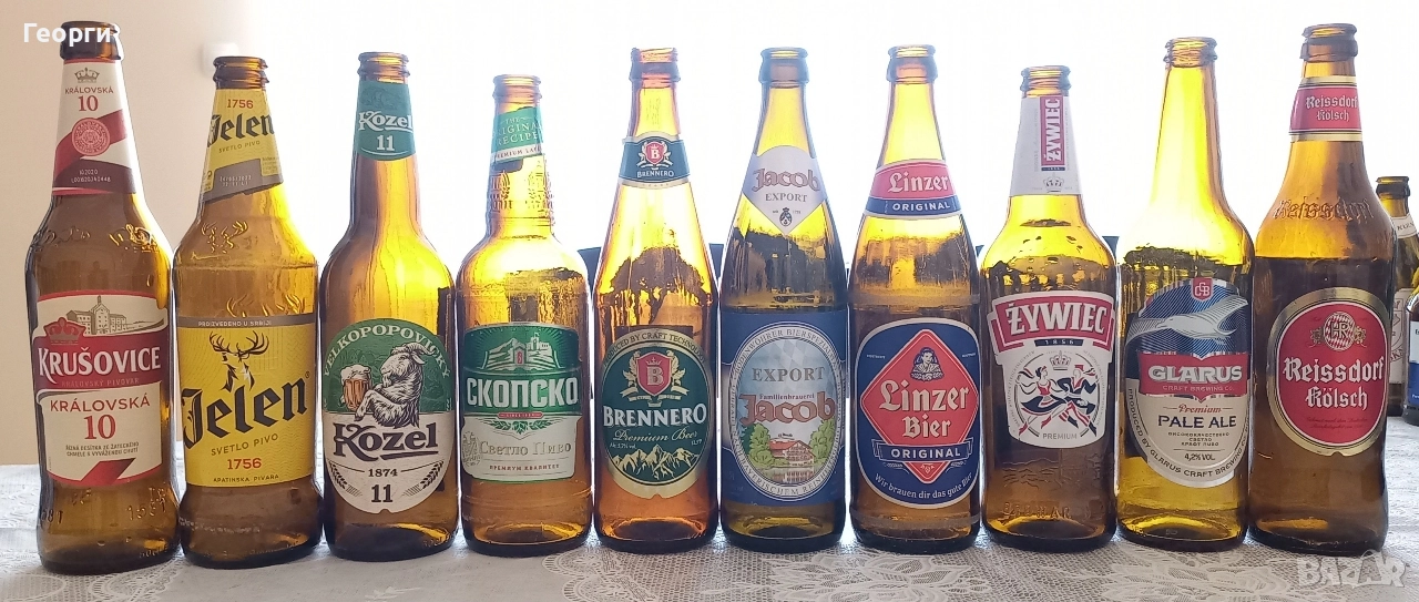 Колекция от 220 бутилки от бира, снимка 1