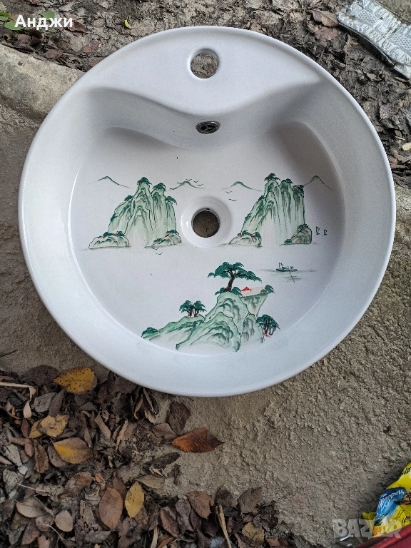 Продавам кръгла мивка диаметър 50см., снимка 1