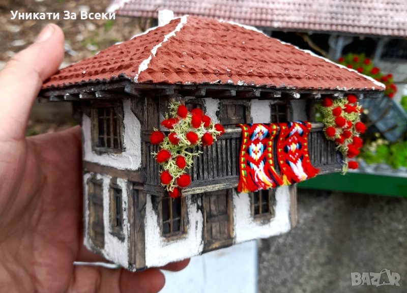 изработка по поръчка на мини модели на български възрожденски къщи,мащаб 1:87, снимка 1
