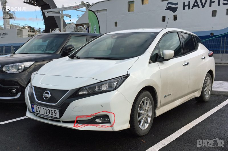 Лява кора пред халогена нисан лиф Nissan LEAF 62257-5SK0B джанта алуминиева, снимка 1