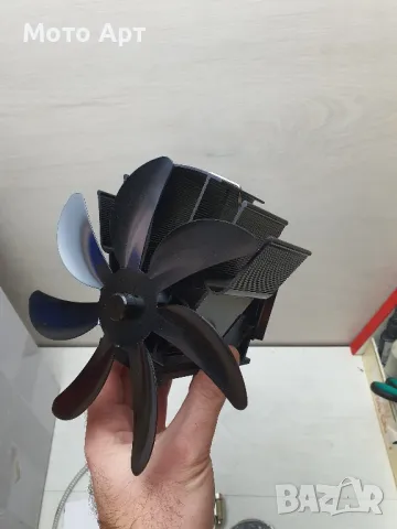 Вентилатор за камина или печка, работи без ток, Генерира ток от Топлина за Кюнец, снимка 5 - Печки, фурни - 44103261