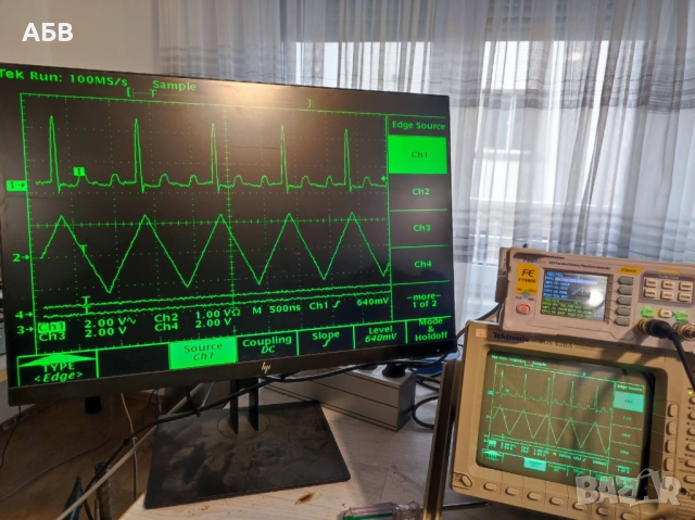 Продава се двуканален функционален генератор 100Mhz, снимка 13 - Друга електроника - 51813891