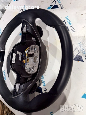 5E3419093DC кожен, мултифункционален волан от Skoda Octavia 1.5TSI, двигател DXDB/DXDE, ск. кутия ав, снимка 4 - Части - 53482709