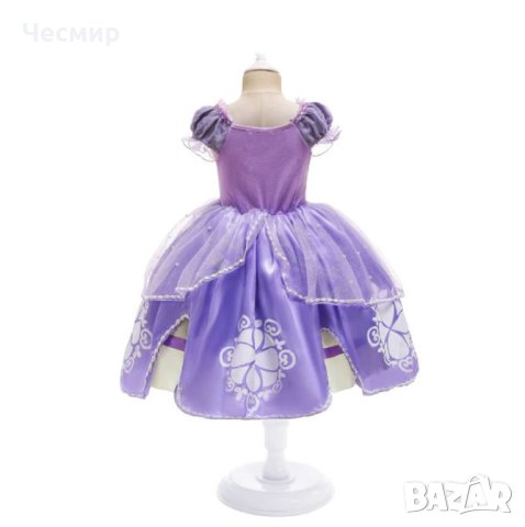 Ефирна Рокля Костюм на Принцеса София Първа + ПОДАРЪК Коронка, снимка 2 - Детски рокли и поли - 31584488