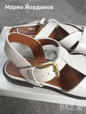 Сандали с каишки ZARA, снимка 4 - Сандали - 52214719