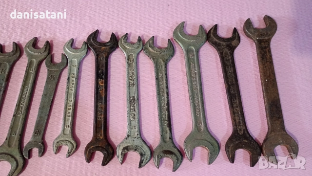 Продавам 30 бр. стари гаечни ключове, снимка 4 - Ключове - 52812534