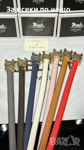 Celine Унисекс Колан Естествена Кожа🔝Мъжки Колан Селин 🔝Дамски Колан - Различни Цветове Код SK30, снимка 5 - Колани - 52464077