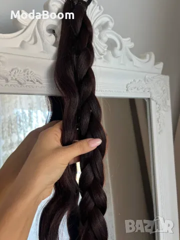 Кафява дамска перука 