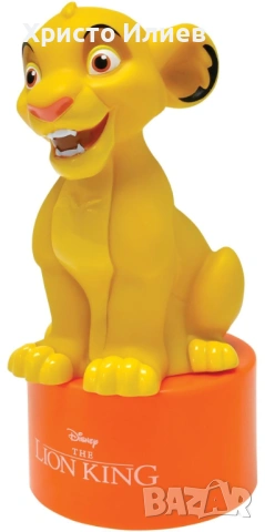 Лампа с говорител Цар Лъв тонколонка Lexibook Disney The Lion King Simba, снимка 7 - Настолни лампи - 53816219