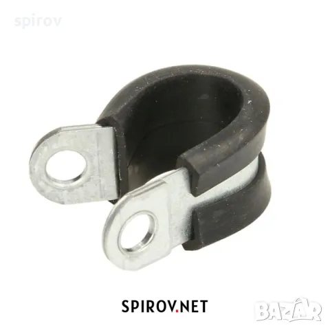 P‑скоба за кабели и маркучи метална с гумена подложка (6–70 mm), снимка 4 - Части - 55715841