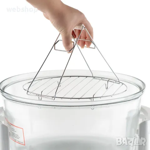 Комбинирана 2в1 халогенна фурна и еър фрайър MFC-1200,1400W,12 л., снимка 7 - Печки, фурни - 48807216