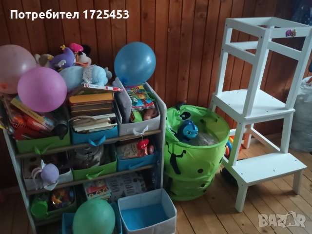 монтесори кула и детска етажерка/шкаф 