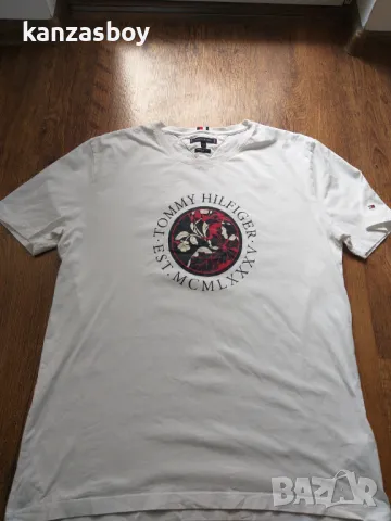 tommy hilfiger Bianco Regular Fit - страхотна мъжка тениска 3XL, снимка 6 - Тениски - 47412766