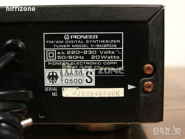 ТУНЕР  Pioneer f-502rds /4 , снимка 8 - Ресийвъри, усилватели, смесителни пултове - 52987459