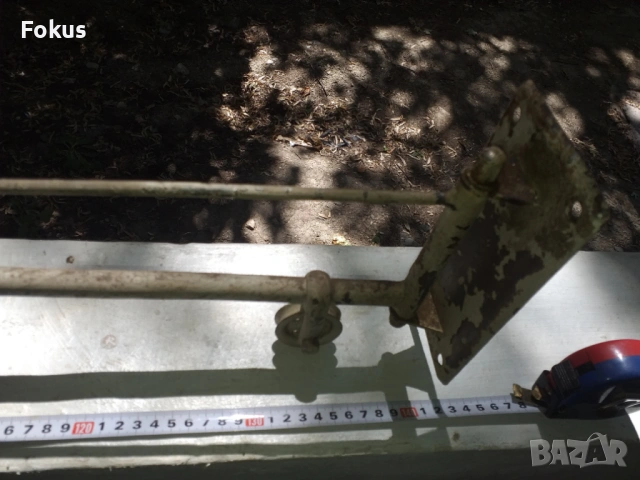 Стара индустриална лампа с много яка стойка. Уникат., снимка 6 - Антикварни и старинни предмети - 53464308