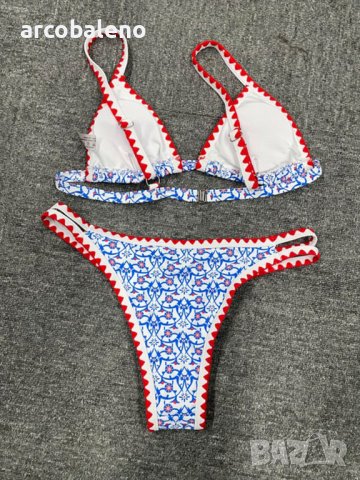 Дамски бански костюм с щампи , снимка 7 - Бански костюми - 40360146