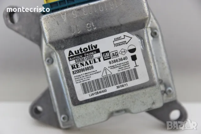 Централа airbag Opel Vivaro (2006-2014г.) 8200969859 / 608361500F / 93863640, снимка 2 - Части - 47275793