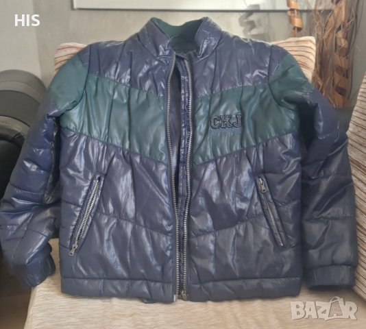 Детско яке Calvin Klein за 7-8 год. дете, синьо с подплата, снимка 7 - Детски якета и елеци - 42241993