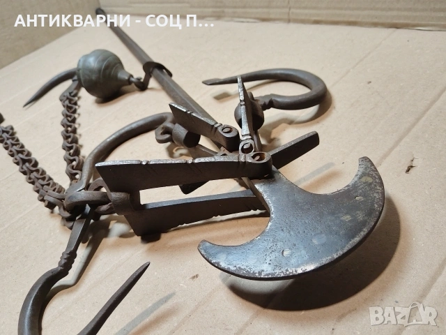 Голям Стар Кован Османски Кантар. / НОМЕР 1584., снимка 6 - Антикварни и старинни предмети - 53669698