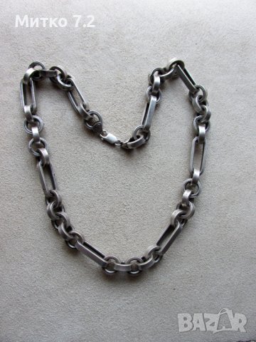 Сребърен ланец - 2, снимка 3 - Колиета, медальони, синджири - 39282594