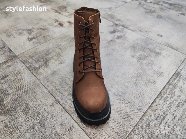 Доставка преди Коледа !Боти от естествена кожа в кафяв цвят /07, снимка 3 - Дамски боти - 52850074