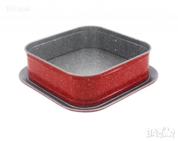 Форма с падащо дъно, 27.5x27.5 см, Мраморно покритие, снимка 6 - Други - 52786810