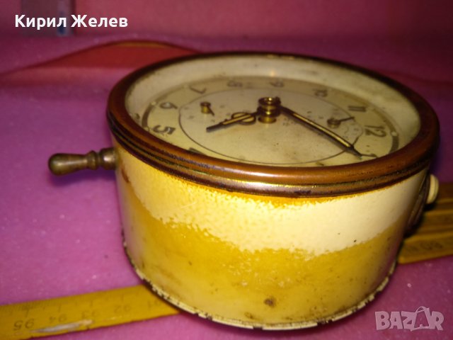 PETER MADE in GERMANY Стар КОЛЕКЦИОНЕРСКИ МЕХАНИЧЕН БУДИЛНИК ВИНТИДЖ РЯДЪК МОДЕЛ НЕМСКИ 43712, снимка 9 - Антикварни и старинни предмети - 44464963