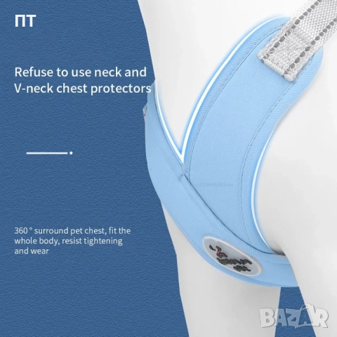 V-образен нагръдник с повод за кучета малки и средни породи, снимка 6 - За кучета - 51432992