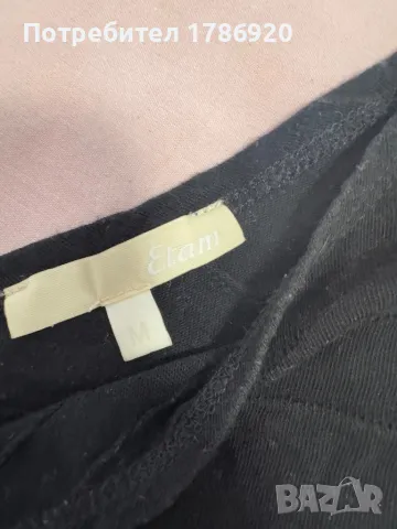 Стилна черна блуза Etam, снимка 3 - Тениски - 24945449