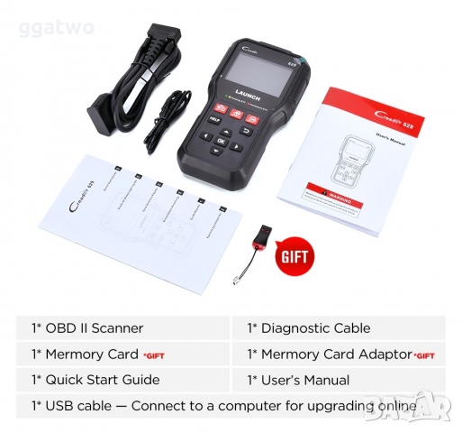 Автомобилна диагностика LAUNCH CR629, снимка 10 - Аксесоари и консумативи - 27745917