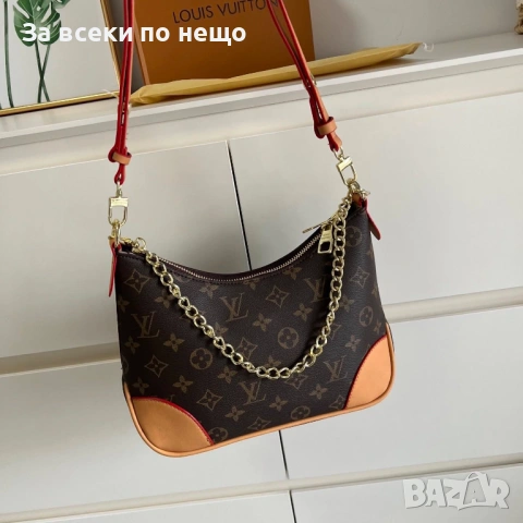 Louis Vuitton Дамска Кафява Чанта С Торбичка На Марката Код 66Btq11, снимка 4 - Чанти - 53753926
