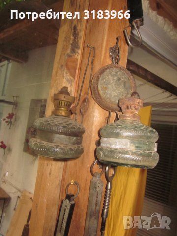стари газени лампи 2 броя , снимка 5 - Други ценни предмети - 40803234