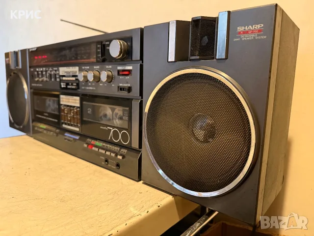 SHARP GF-700ZD Boombox, снимка 4 - Радиокасетофони, транзистори - 55861386