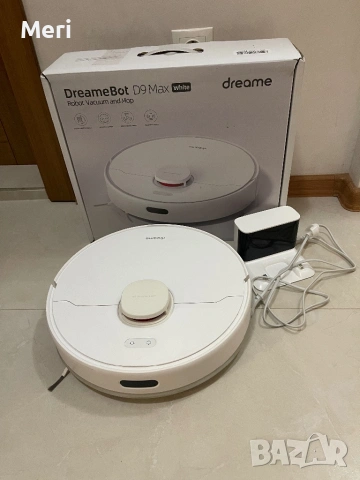 Робот прахосмукачка Dreame DreameBot D9 Max (White) – Vacuum & Mop, снимка 2 - Прахосмукачки - 53284469