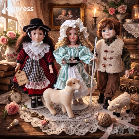 Три порцеланови кукли , снимка 2 - Колекции - 53838012