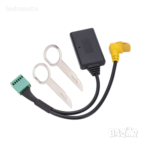 Bluetooth 5.0 AUX адаптер MMI 3G AMI 12Pin за Audi Q5 A4 A6 Q7 A5 S, снимка 3 - Части - 51673972