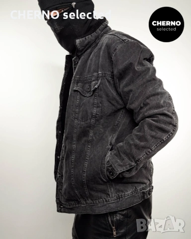 Дънково шерпа яке ZARA Sherpa Denim Trucker Jacket – Размер L•M – Отлично състояние, снимка 7 - Якета - 53135073