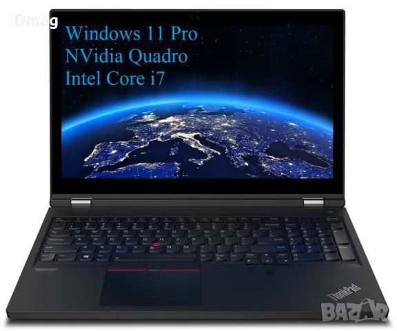 15.6" ThinkPad P15 / i7 /64GB/ 1TB SSD/NVIDIA Quadro T1000, снимка 1