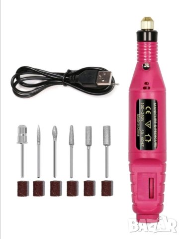 Електрическа пила за нокти с приставки , снимка 6 - Продукти за маникюр - 41795723