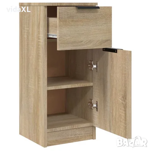 vidaXL Сайдборд, дъб сонома, 30x30x70 см, инженерно дърво, снимка 5 - Бюфети - 56148049