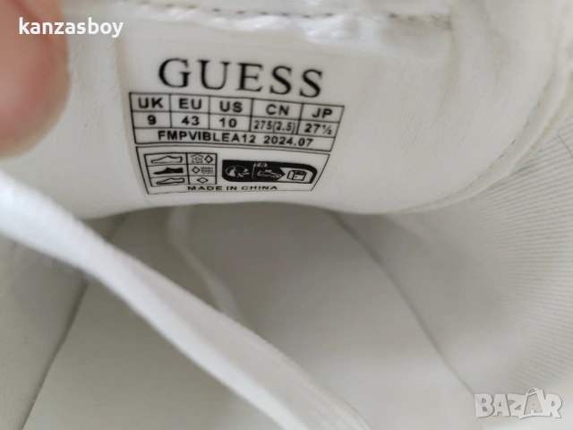 Guess Sneakers FMPVIBLEA12 White Brown - страхотни мъжки кецове КАТО НОВИ 43, снимка 12 - Кецове - 53386334