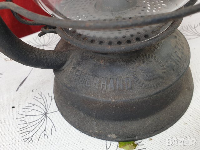 Стар германски немски фенер, лампа, Първа световна война, снимка 6 - Антикварни и старинни предмети - 31422725