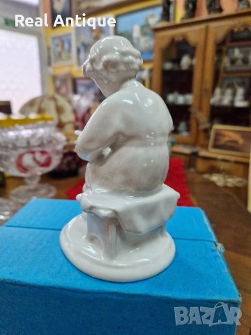 Превъзходна антикварна колекционерска руска порцеланова фигура ЛФЗ, снимка 7 - Антикварни и старинни предмети - 42268710