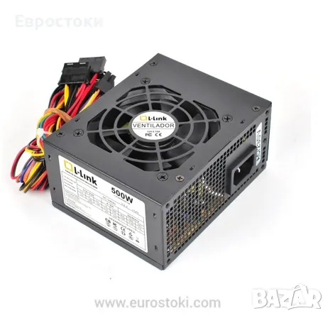 Блок захранване L-Link LL-PS-MICRO-500-CAB, 500W, 24-пинов SFX/Micro ATX захранващ блок