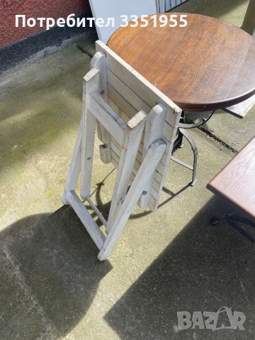 Сгъваеми дървени помощни маси и плотове, снимка 12 - Маси - 53601516