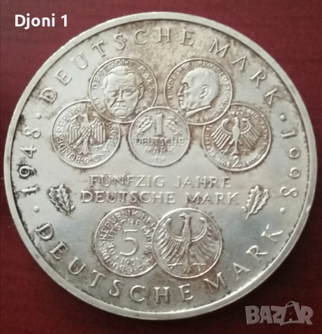 10 Mark 1998 Ag 925 , снимка 2 - Нумизматика и бонистика - 53504589