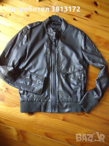  кожено яке Зара, снимка 2 - Якета - 42425047