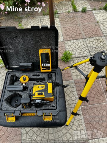 4D ЛАЗЕРЕН НИВЕЛИР DeWalt с 16 линии 4 точков Зелен Лъч + ПРИЕМНИК 30м, снимка 3 - Измервателни инструменти - 41187650