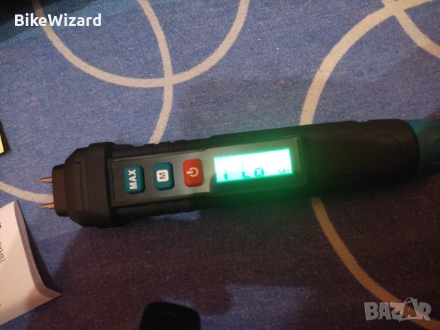 ERICKHILL Влагомер за дървесина с 3-цветна подсветка, цифров детектор за влага  НОВО, снимка 5 - Измервателни инструменти - 42104579