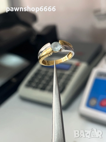 Златен пръстен 18 карата, снимка 2 - Пръстени - 51663492